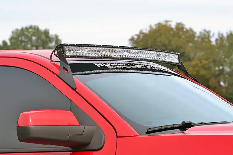 Led Light Mount - Upper Windshield - 54 Inch Curved - Chevy/Gmc Tahoe/Yukon (15-20) 1