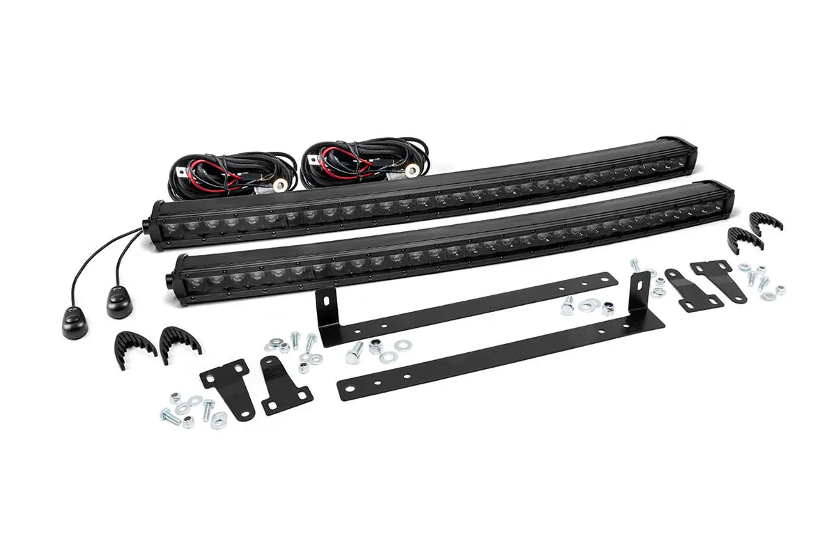 Led Light Kit - Grille Mount - Dual 30 Inch Black Single Row - Ford F-150 (09-14) 1
