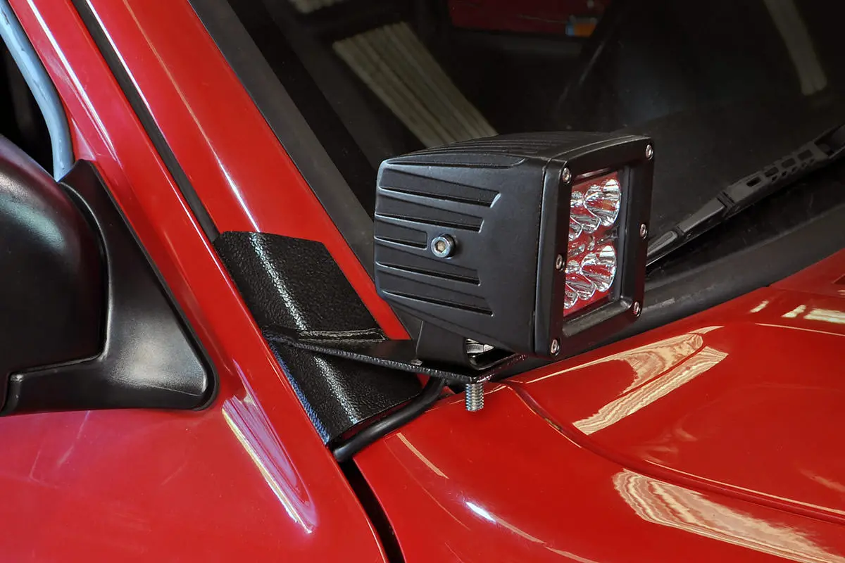 Led Light Mount - Lower A-Pillar - Pod Pair - Jeep Cherokee Xj 2Wd/4Wd (84-01) 1
