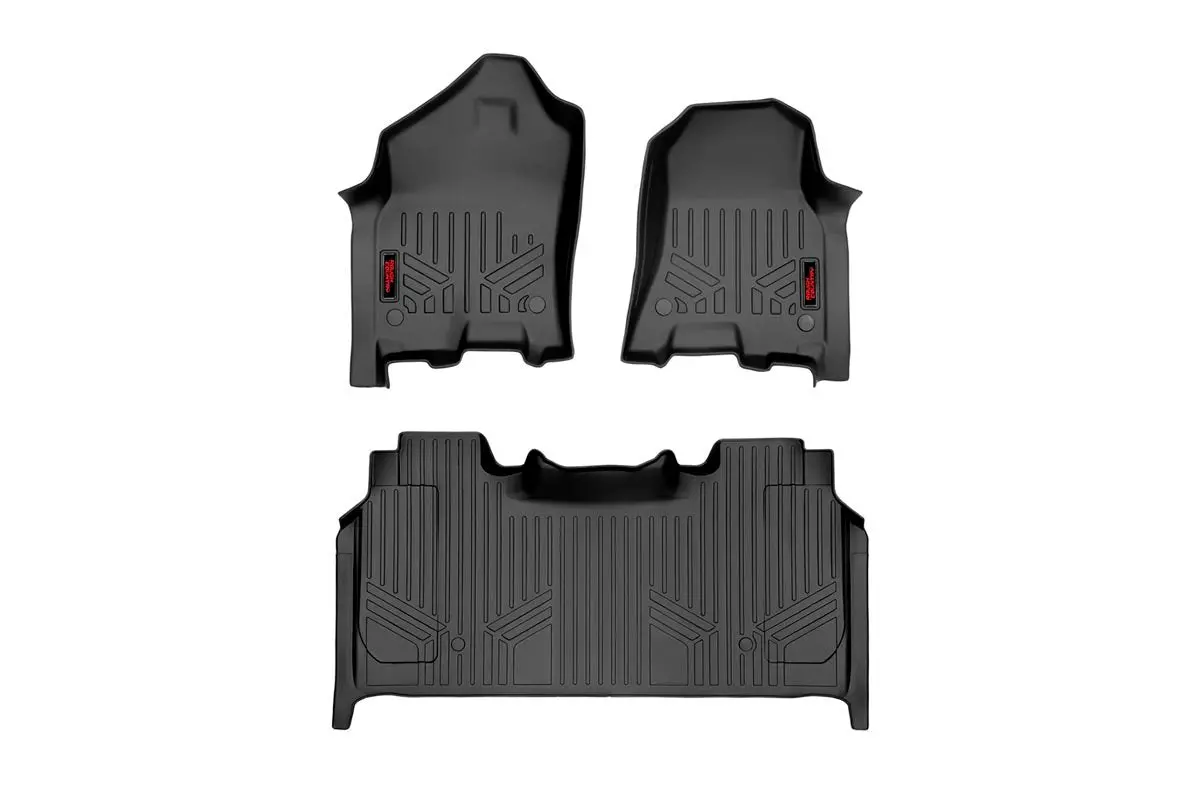 Floor Mats - Fr & Rr - Rr Storage - Crew - Ram 1500 (19-24)/1500 Trx (21-24) 1