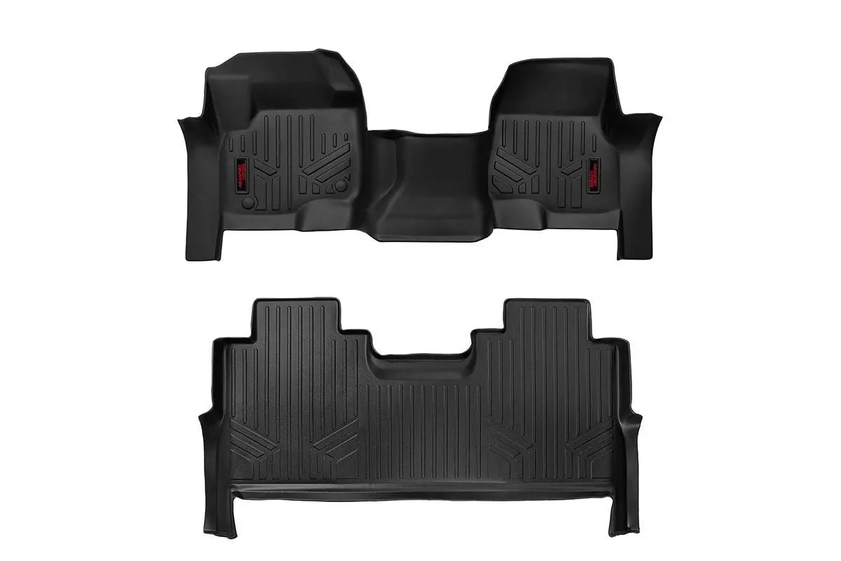 Floor Mats - Fr & Rr - Fr Bench - Ford F-250/F-350 Super Duty 2Wd/4Wd (17-24) 1
