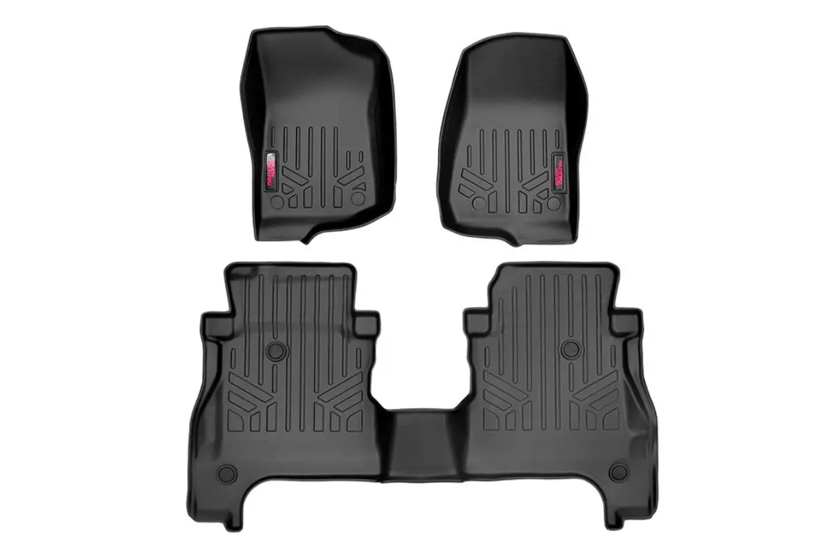 Floor Mats - Fr & Rr - Rr Lockable - Jeep Gladiator Jt 4Wd (2020-2024) 1