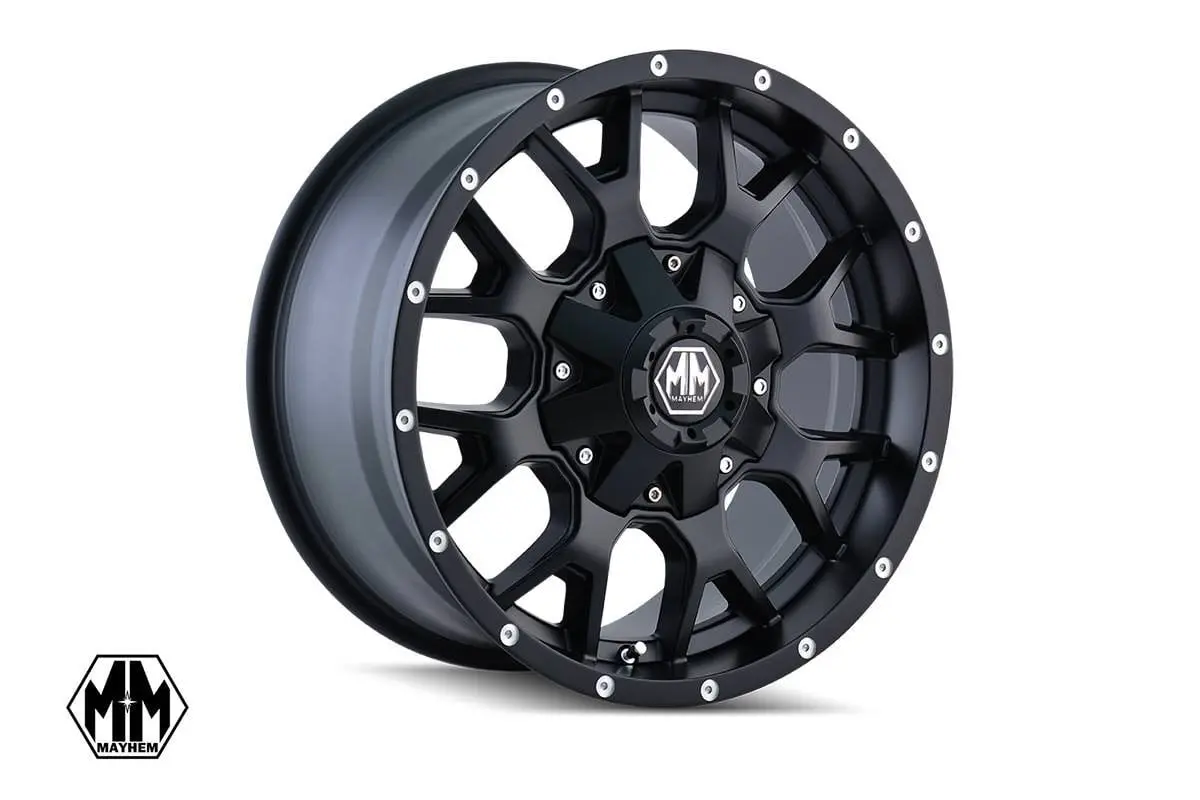 Mayhem Warrior - Matte Black - 18X9 - 6X5.5/6X135 - -12Mm 1
