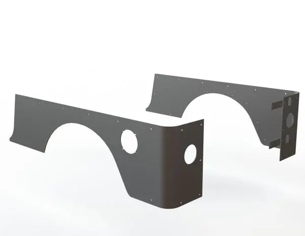 Factory Wheel Opening Corner Guards For Jeep Lj 04-06 1