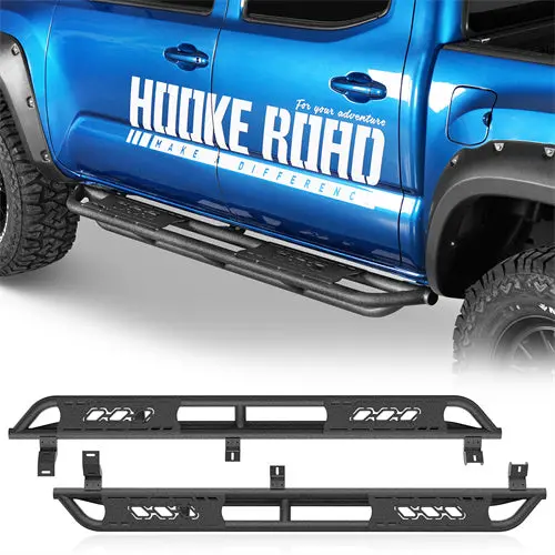 Nerf Side Step Bars Rock Sliders (05-23 Toyota Tacoma Double Cab) -  Hooke Road 1