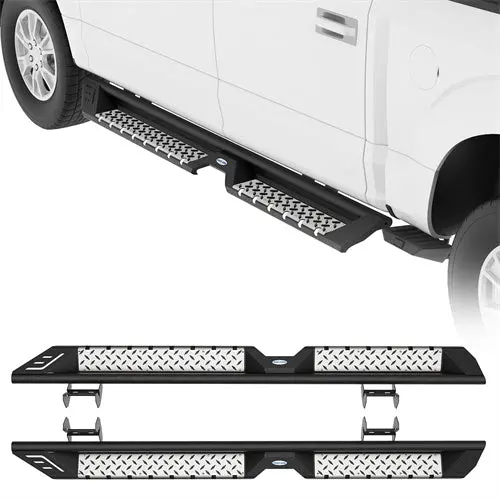 Nerf Side Step For 2009-2014 Ford F-150 Supercrew - Hooke Road 1
