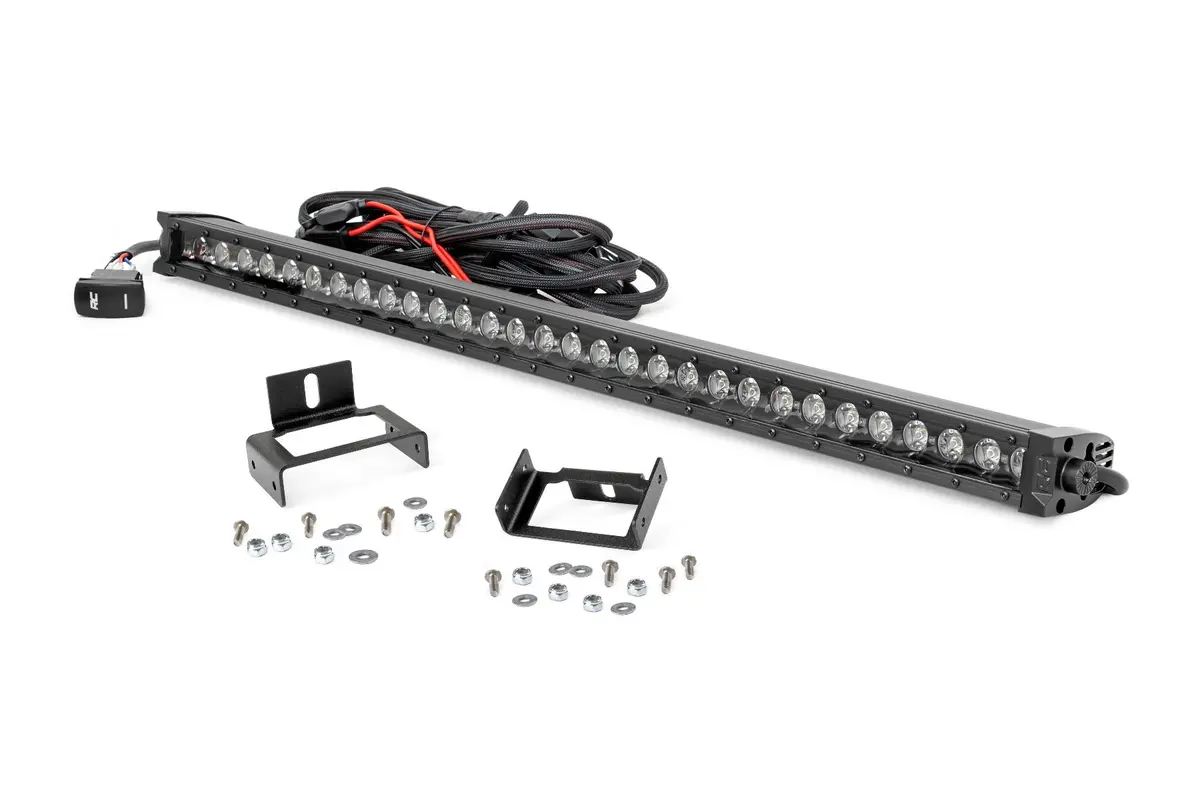 Led Light Kit - Grill - 30 Inch Black Single Row - White Drl - Ford F-250/F-350 Super Duty (11-16) 1