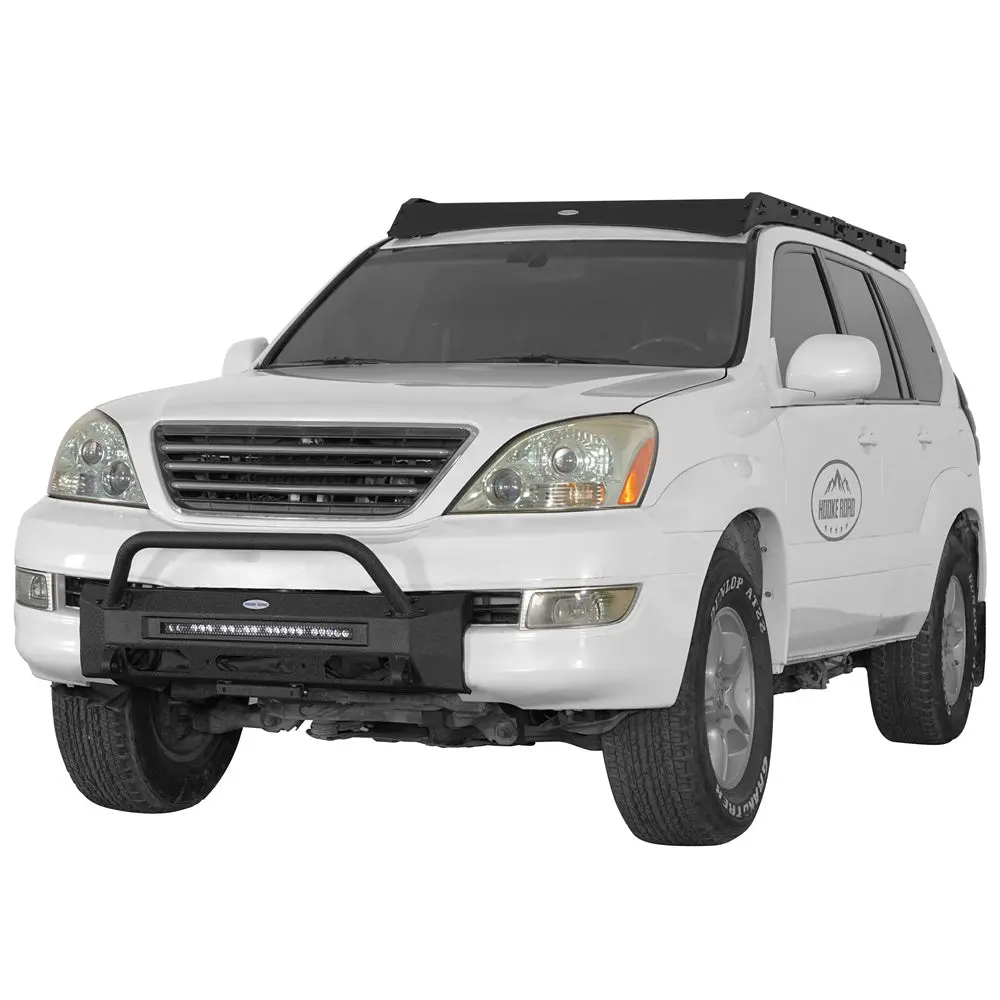 Affordable Off-Road Front Bumper With Winch Plate For 2003-2009 Lexus Gx470 - Hooke Road 2