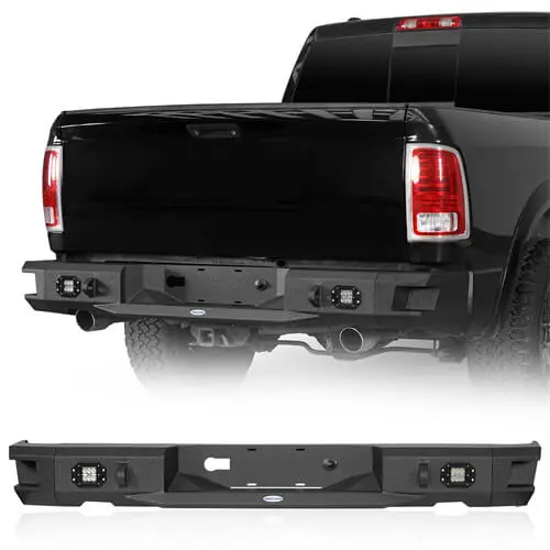 Offroad Aftermarket Rear Bumper W/Led Lights For 2009-2018 Dodge Ram 1500 - Hooke Road 1