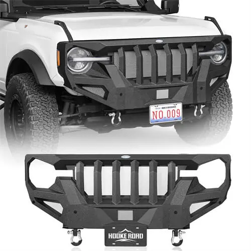 Offroad Mad Max Front Grill Bumper For 2021-2026 Ford Bronco (Excluding Raptor) - Hooke Road 1
