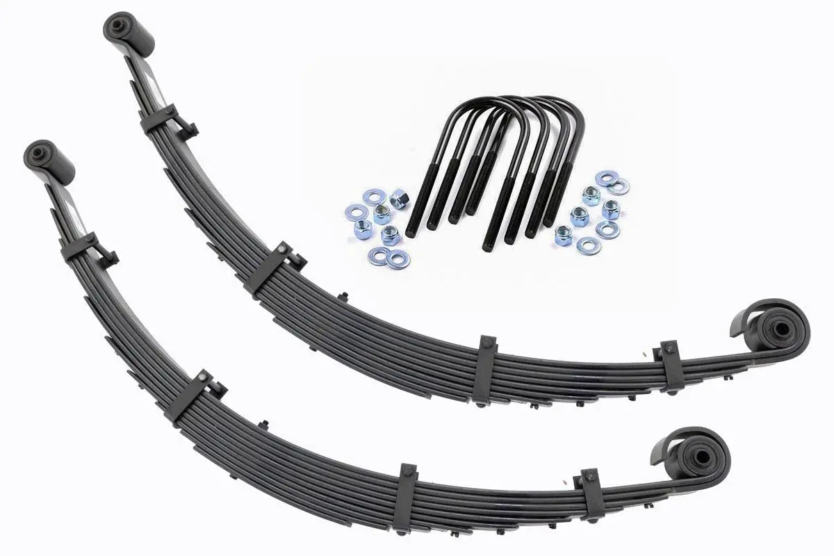 Front Leaf Springs  -8 Inch Lift - Pair - Ford F-250/F-350 Super Duty 4Wd (99-04) 1