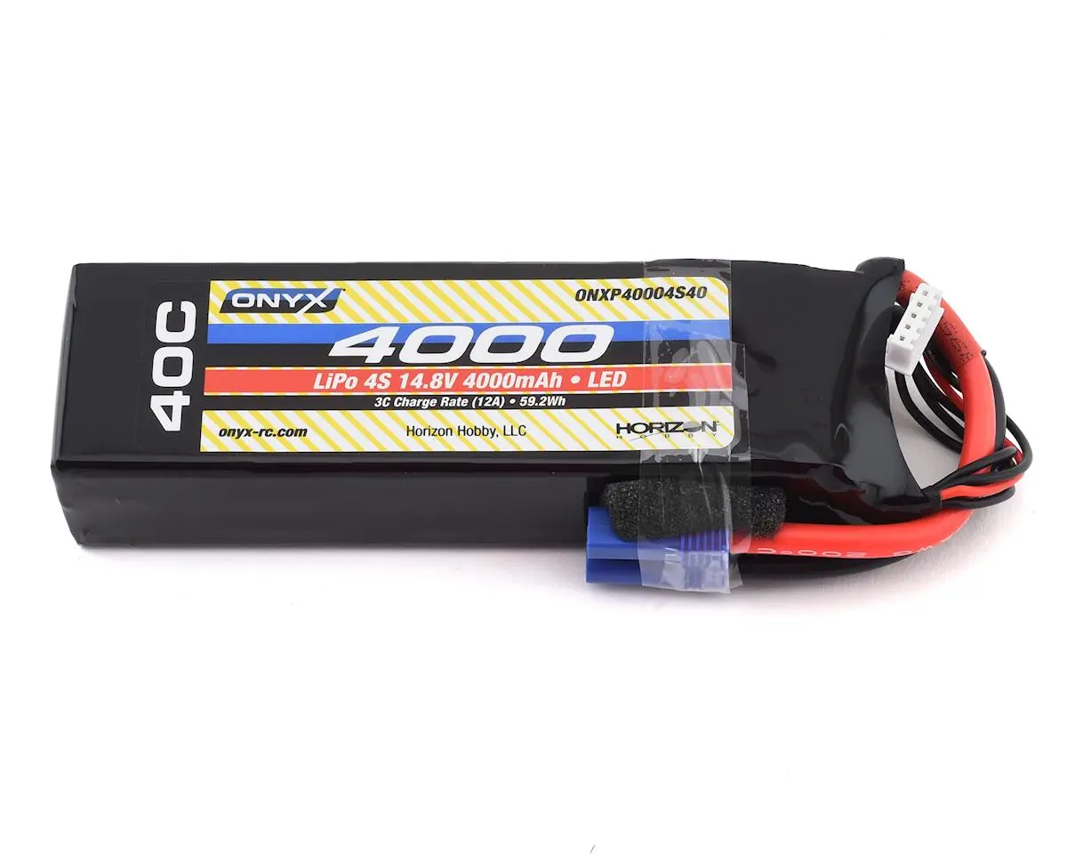 Onyx 4S 40C Lipo Battery W/Ec5 & Led (14.8V/4000Mah) 1