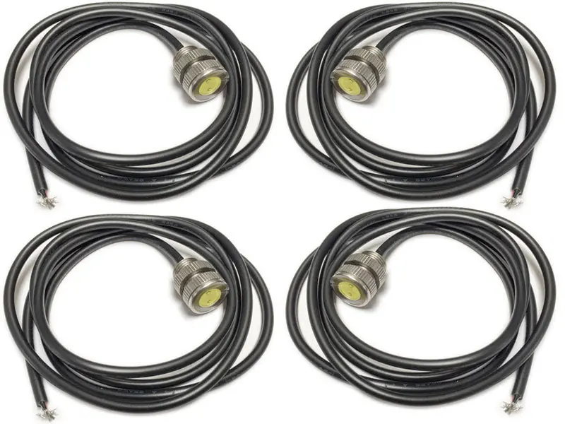 (4-Pack) - Led Bolt Light - 3 Watt, Cool White, Stainless Steel, 11Mm, Silver 1