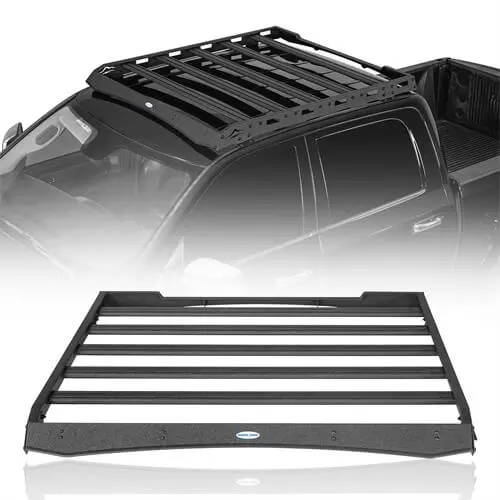 Pick-Up Roof Rack Luggage Rack For Ford F-150 Raptor & Super Crew & 2009-2018 Ram 1500 Crewcab & Quad Cab - Hooke Road 1