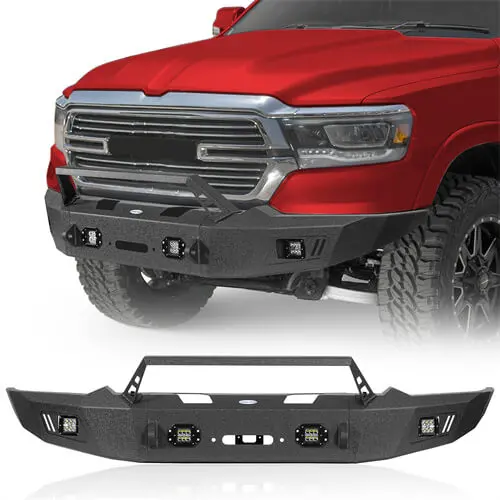 2019-2024 Ram 1500 Aftermarket Full-Width Front Bumper (Excluding Ecodiesel, Rebel,Trx &Classic)  - Hooke Road 1