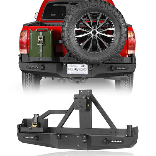 Tacoma Offroad Steel Rear Bumper W/Swing Out Tire Carrier (05-15 Toyota Tacoma) - Hooke Road 1