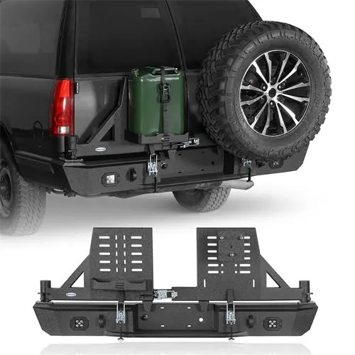 Rear Bumper W/ Dual Swing Arms (92-99 Chevy Suburban Tahoe/Gmc Yukon) - Hooke Road 1