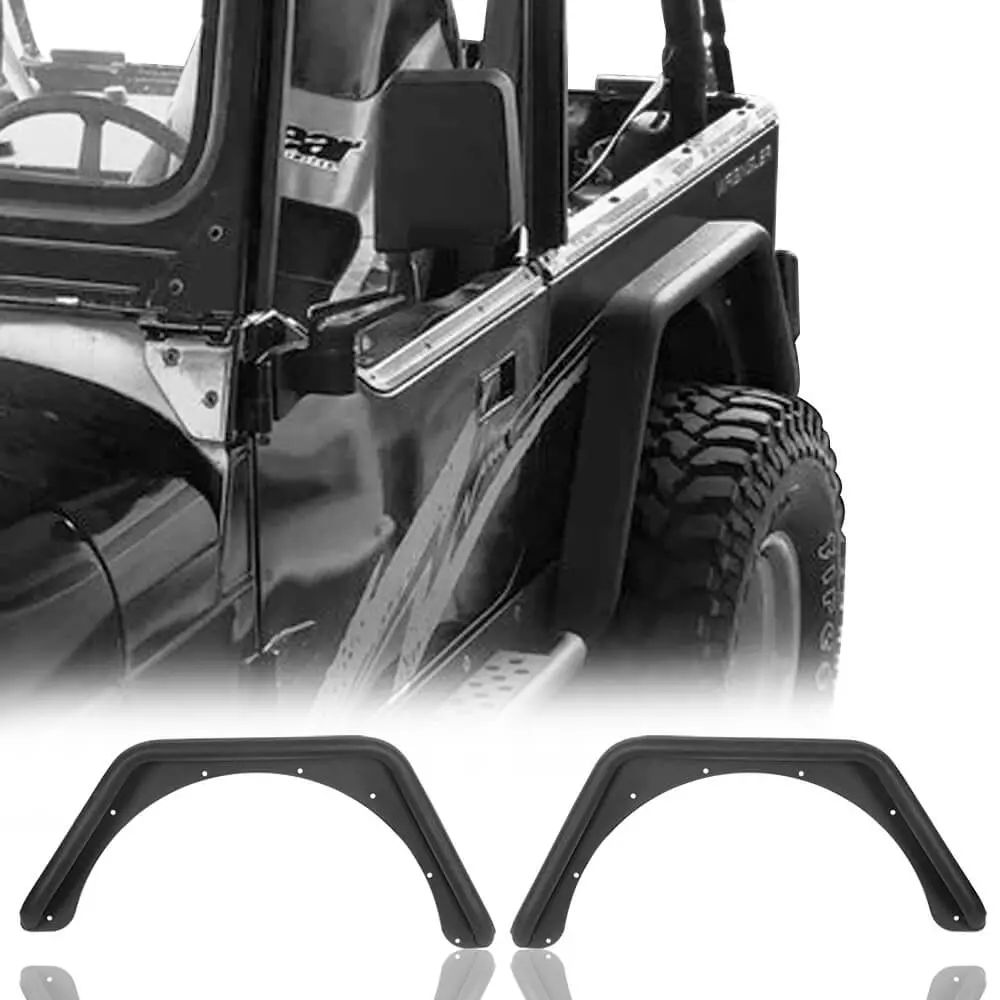 Hooke Road Rear Fender Flares(87-95 Jeep Wrangler Yj) 1