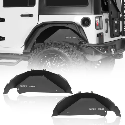 Hooke Road Aluminum Rear Inner Fender Liners(07-18 Jeep Wrangler Jk) 1