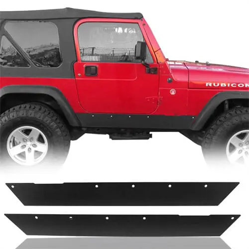 Steel Rock Slider Body Armor (97-06 Jeep Wrangler Tj,Excluding Unlimited) - Hooke Road 1