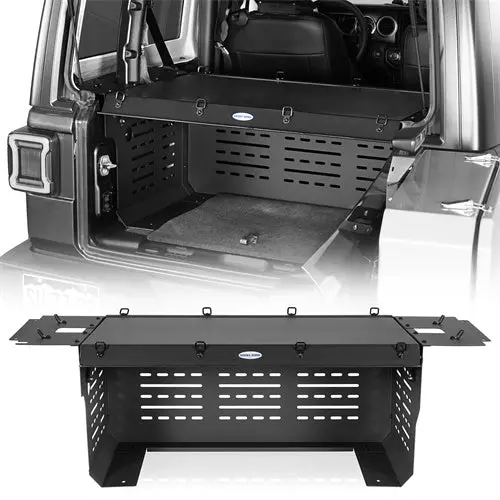Security Deck Enclosure Interior Cargo Rack (18-23 Jeep Wrangler Jl 2-Door) - Hooke Road 1