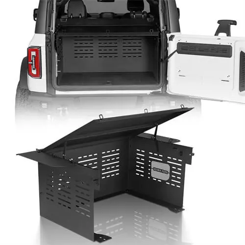 Security Deck Enclosure Trunk Luggage Storage For 21-26 Ford Bronco 4 Door Hardtop (Exccluding Sport Model) - Hooke Road 1