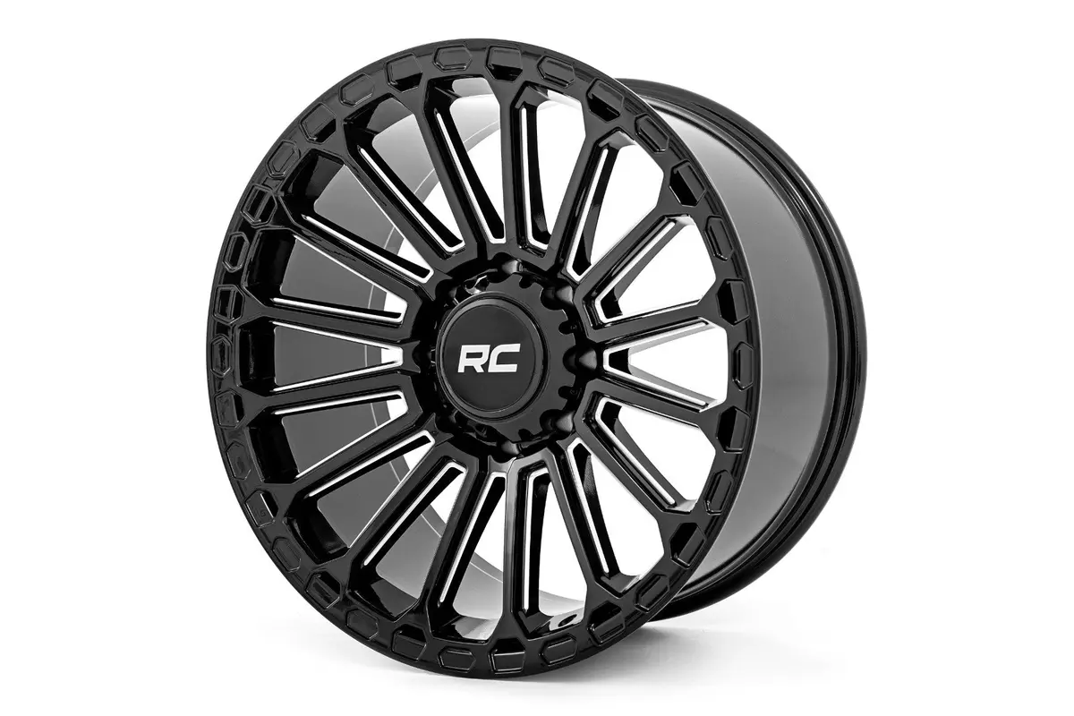 Rough Country 97 Series Wheel - One-Piece - Gloss Black - 17X8.5 - 6X5.5 - -12Mm 1