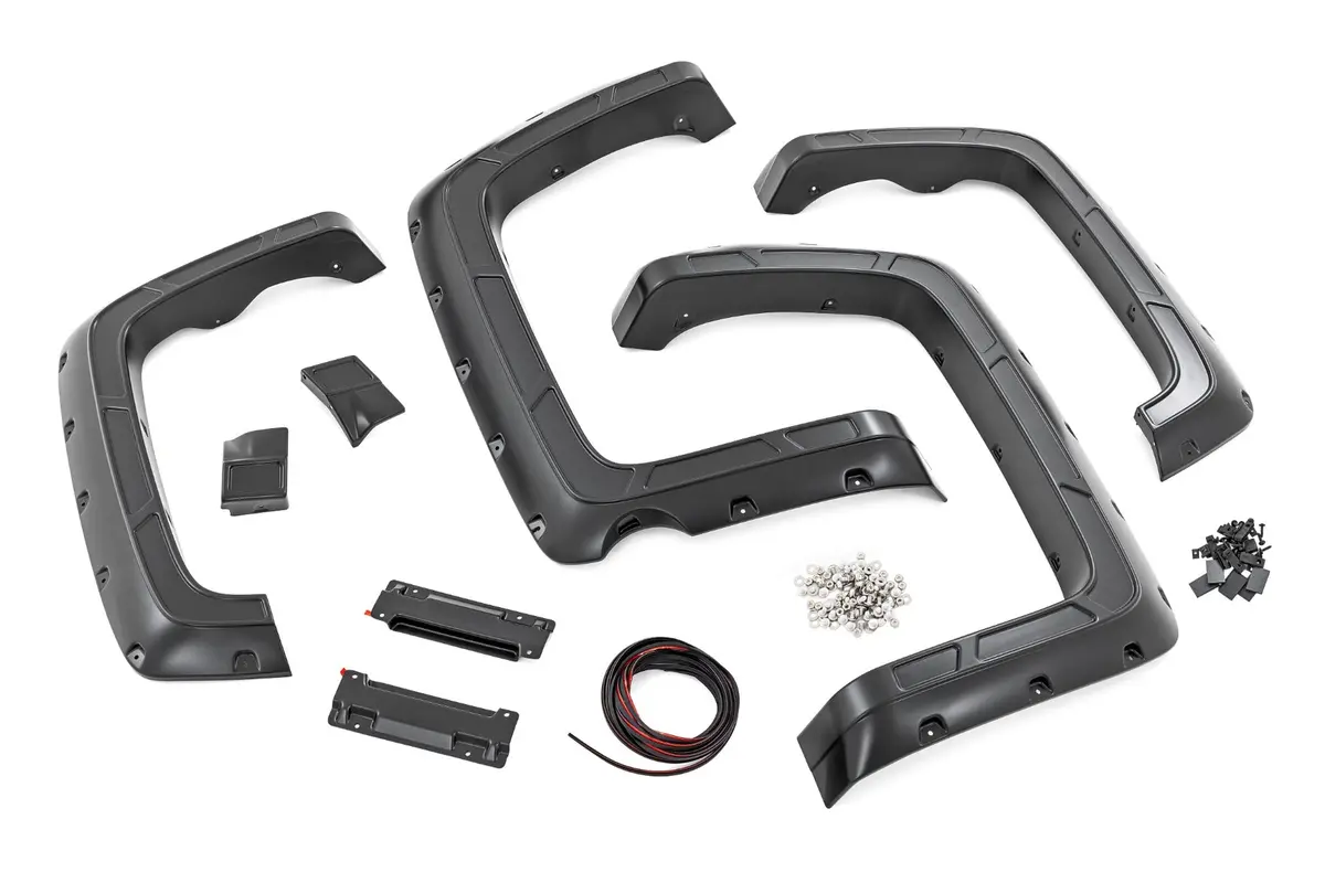 Fender Flares - Defender - 5'9 Inch Bed - Gba Black - Chevy Silverado 1500 (14-18 & Classic) 1