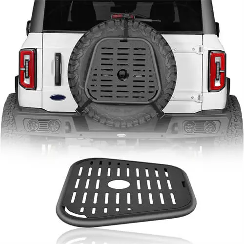 Spare Tire Molle Panel For 87-18 Jeep Wrangler Yj Wrangler Tj Wrangler Jk & Ford Bronco 21-25 - Hooke Road 1