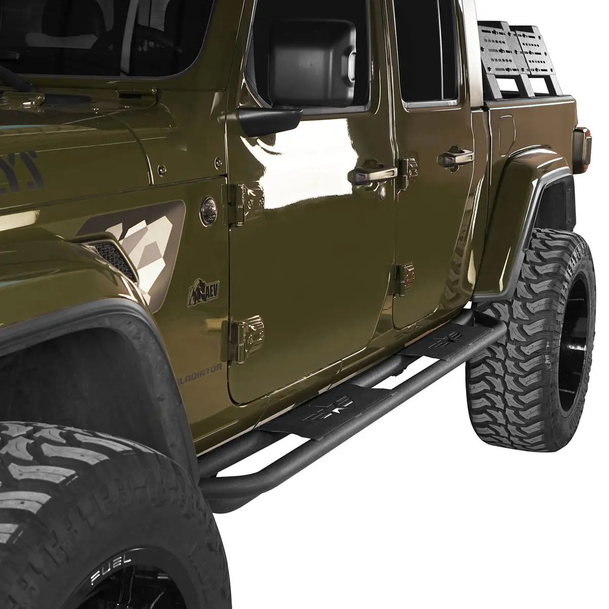 Star Upgraded Side Step Tubular Running Boards(20-26 Jeep Gladiator Jt) - Hooke Road 1