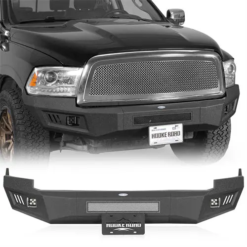 Hooke Road Steel Front Bumper For 2009-2012 Ram 1500 1
