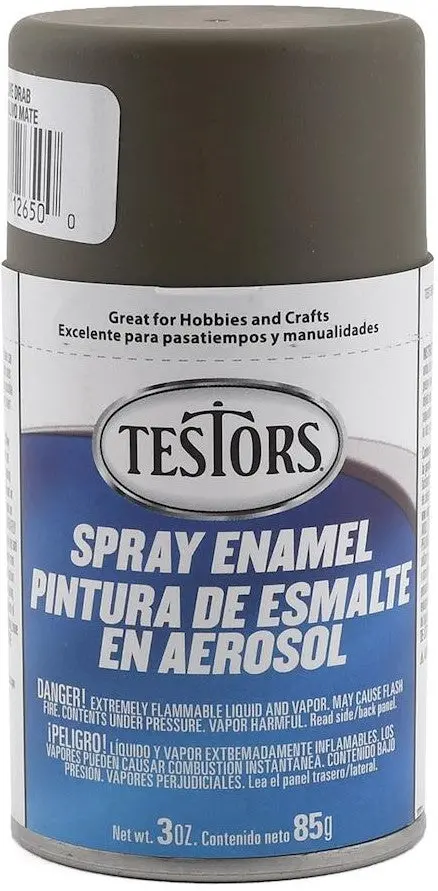 Testors Spray 3 Oz Flat Olive Drab 1