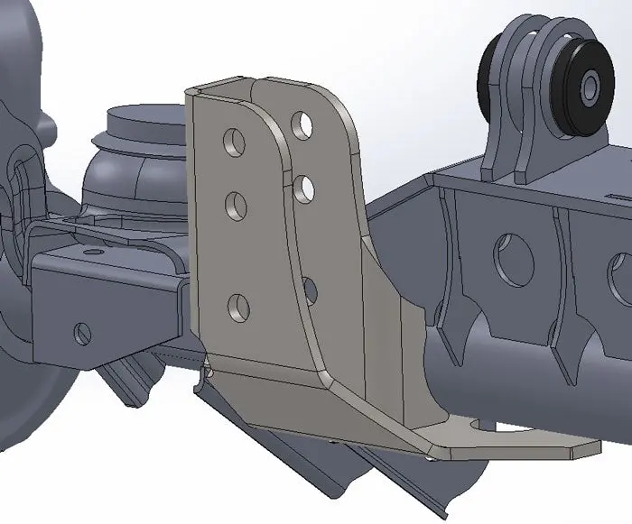 Raised Tracbar Bracket For Tj Front Axle 1