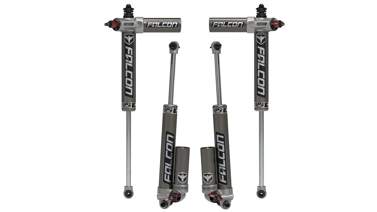 Jk 4Dr: Falcon Sp2 3.3 Fast Adjust Piggyback Shock Kit (3-4.5In Lift) 1