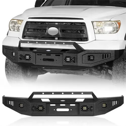 Hooke Road Full Width Front Bumper W/Low-Profile Hoop(07-13 Toyota Tundra) 1
