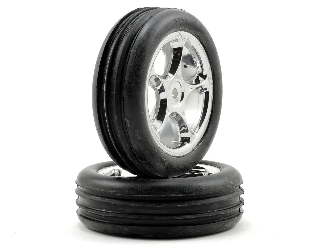 Alias 2.2" Front Pre-Mounted Tires (2) (Bandit) (Chrome) (Standard) 1