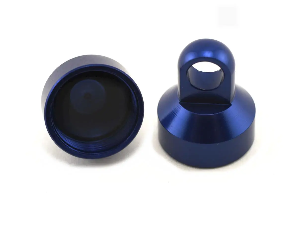 Aluminum Shock Cap (Blue) (2) 1