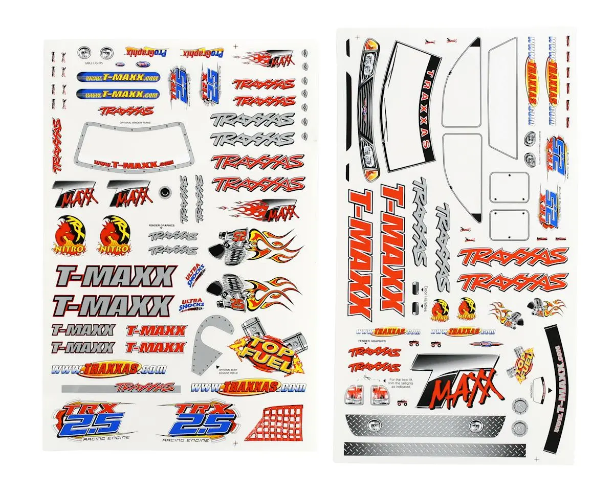 T-Maxx Decal Sheet (Tmx .15, 2.5) 1