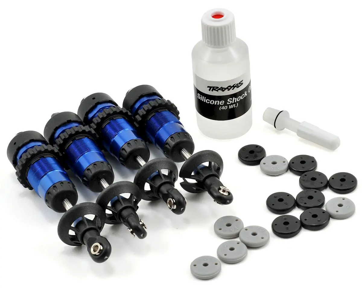 Aluminum Gtr Shock Set (Blue) (4) 1