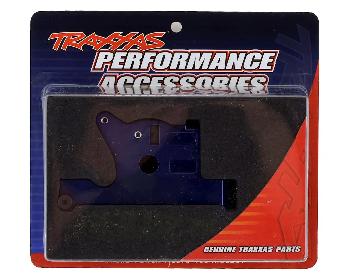Rustler 4X4 Aluminum Motor Mount (Blue) 1