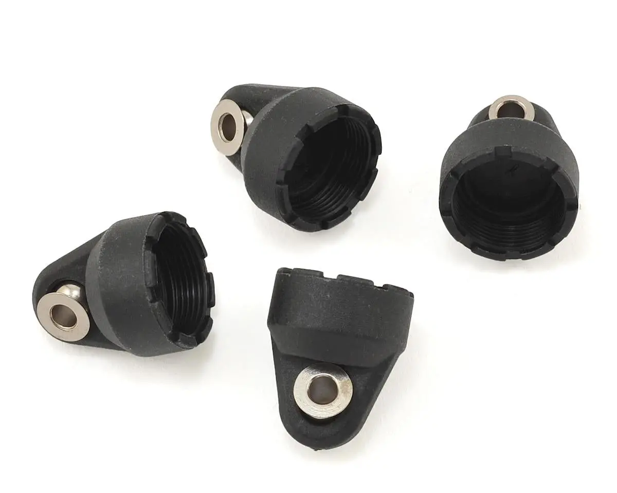Shock Capstraxxas 4-Tec 2.0 Shock Caps (Black) (4) 1