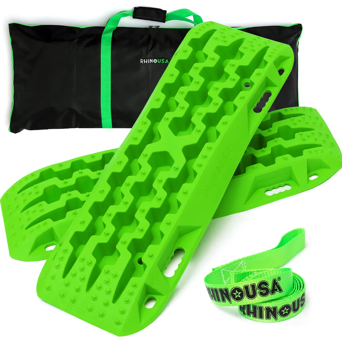 Rhino Usa Recovery Traction Boards - Green (Pair) 1