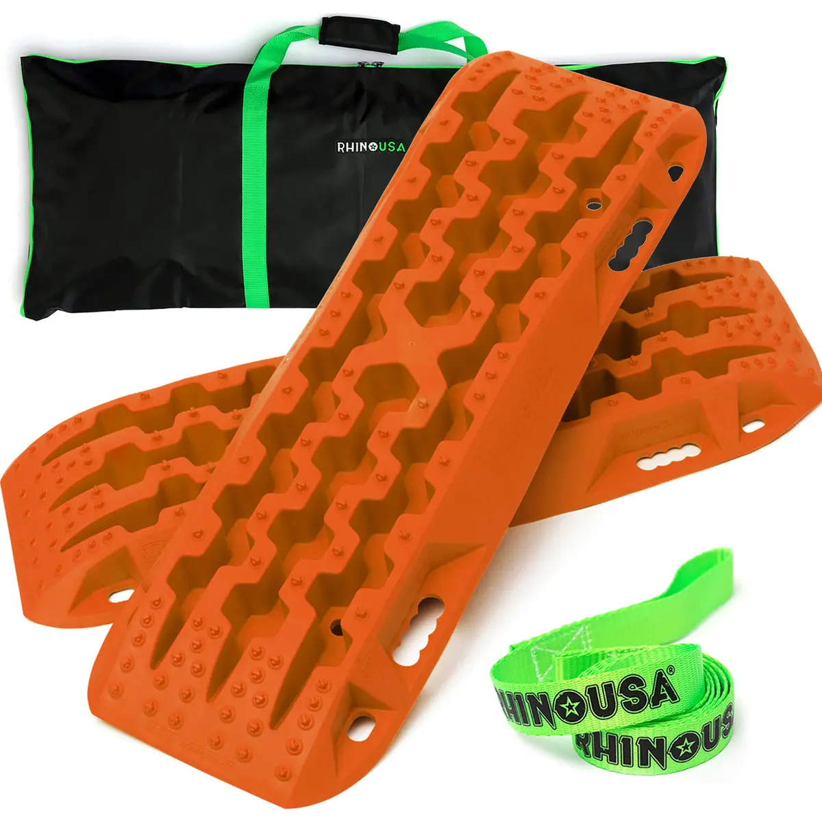 Rhino Usa Recovery Traction Boards - Orange (Pair) 1