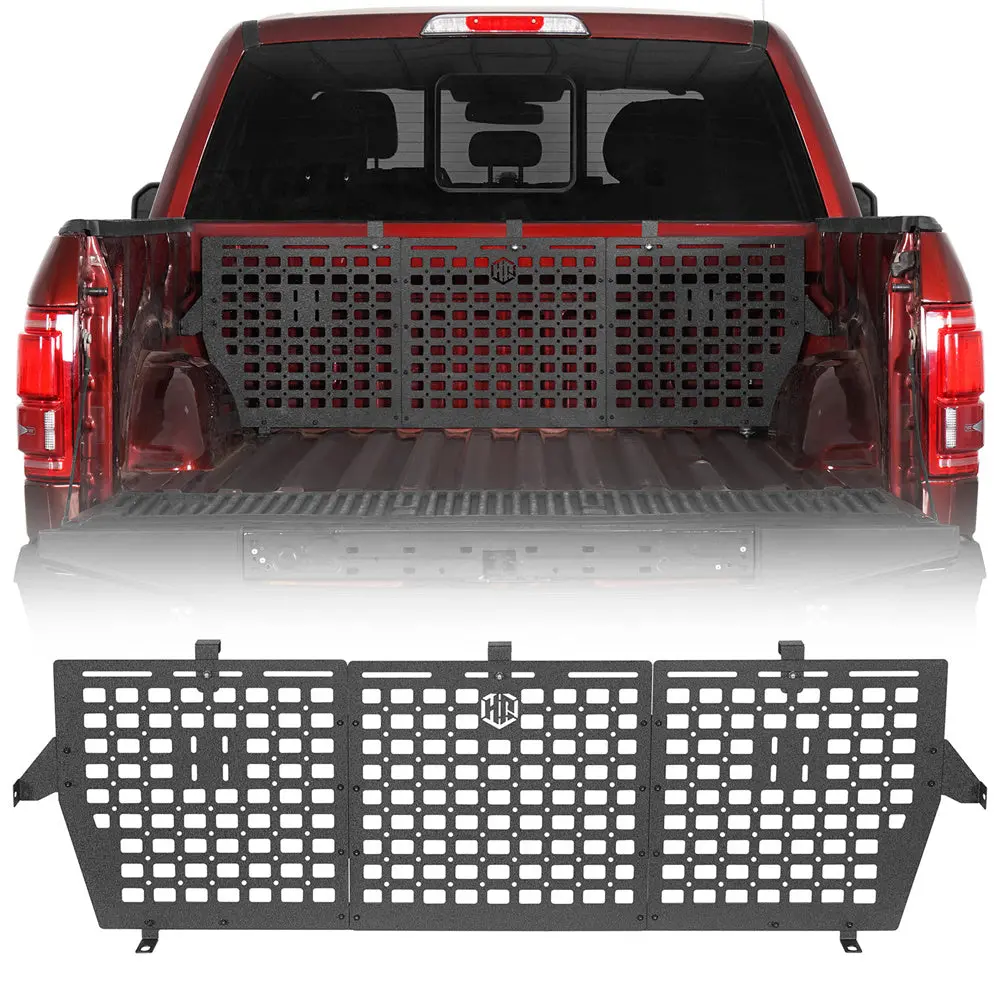 Truck Bed Front Bulk Head Molle Panel For Ford F-150 2015-2026 5.5Ft Bed - Hooke Road 1
