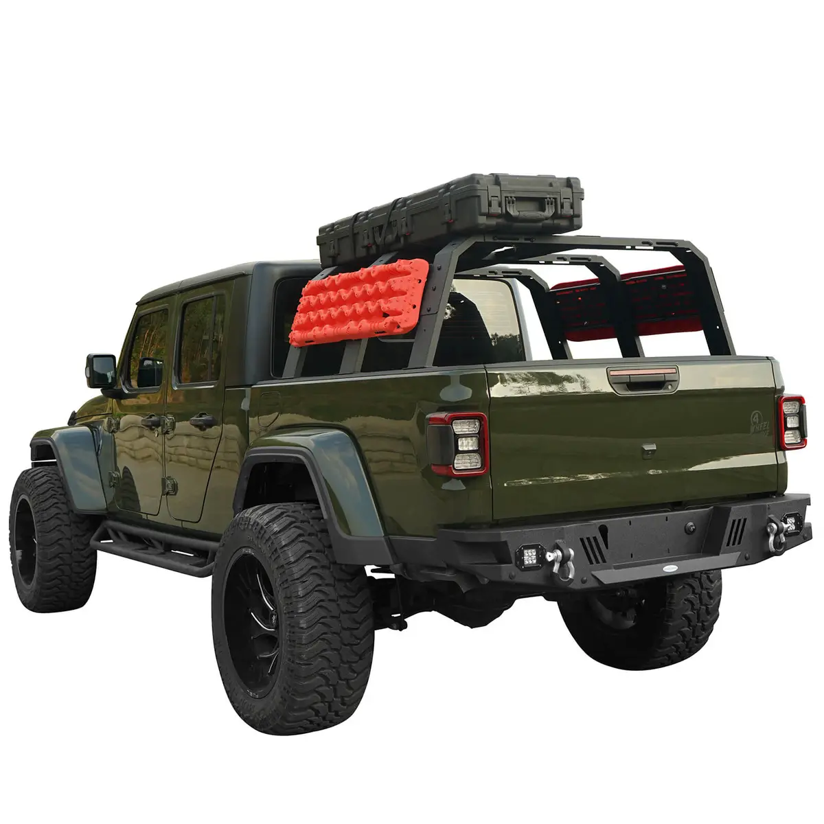 18.8" High Overland Bed Rack (Ford Ranger & Gmc Canyon & Chevrolet Colorado & Jeep Gladiator Jt 6' Bed)- Hooke Road 1
