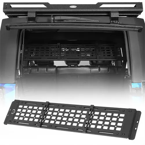 Trunk Utility Rack Molle Panel For 07-18 Jeep Wrangler Jk 4-Door Hardtop - Hooke Road 1