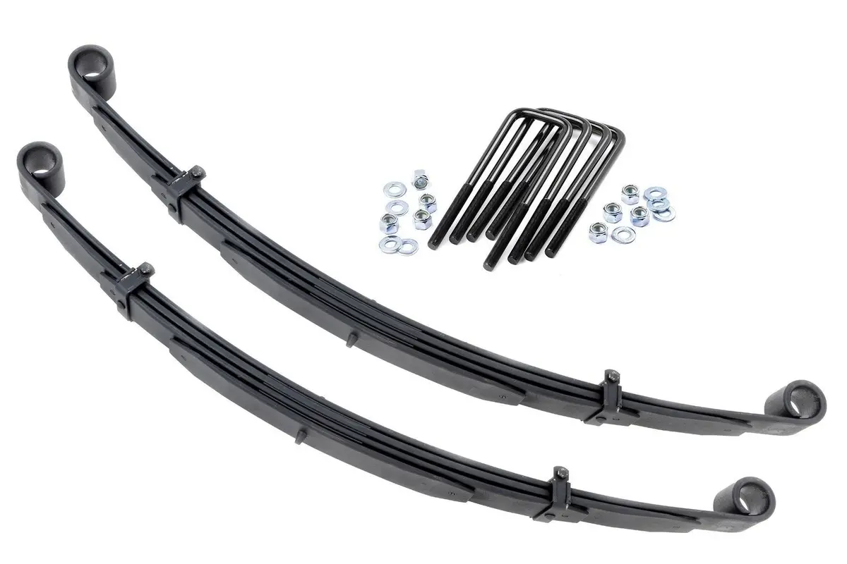 Front Leaf Springs - 4 Inch Lift - Pair - Ford F-250 4Wd (1980-1997) 1