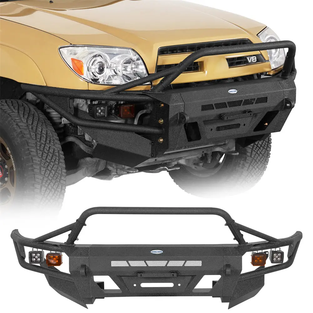 Tube Front Bumper W/ Winch Plate (03-05 Toyota 4Runner) - Hooke Road 1