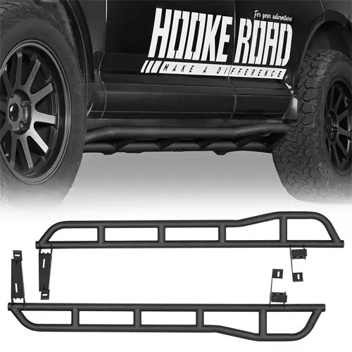 Tube Slider Rocker Guards W/ Kick-Out (03-10 Porsche Cayenne 955/957) - Hooke Road 1
