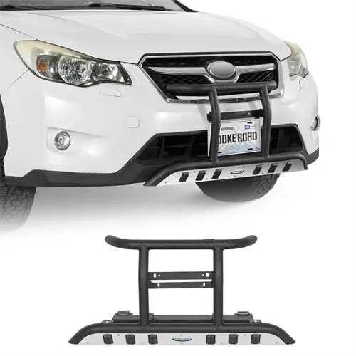 Tubular Front Bumper W/ A License Plate Bracket (13-17 Subaru Xv Crosstrek) - Hooke Road 1